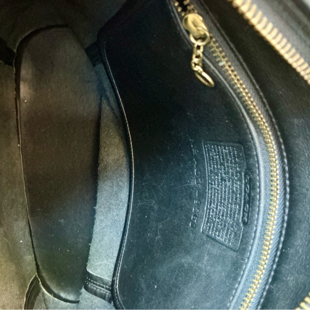 Vintage Coach Legacy Slim Bucket Black Leather No AO3-9060 EUC - Picture 8 of 12